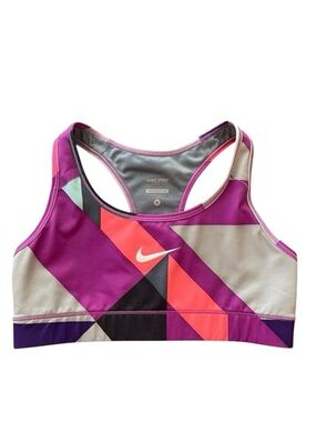 Nike Pro Multicolor Sports Bra. Small. Measurements in pictures. Not padded.